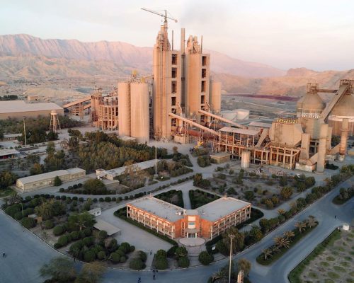روسازی بتنی کارخانه سیمان هرمزگان