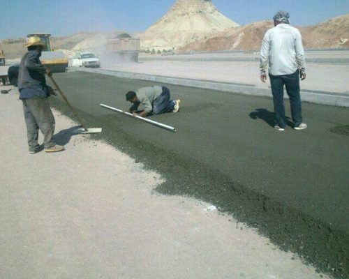 بتن غلتکی بلوار مرجعیت قم